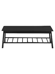 Gallery Home Black Virginia Rectangle Coffee Table - Image 5 of 6