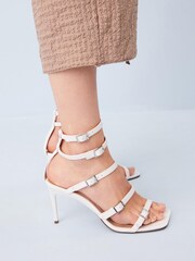 White Forever Comfort® Multi Strap Sandals - Image 1 of 10