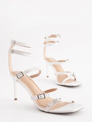 White Forever Comfort® Multi Strap Sandals - Image 7 of 10