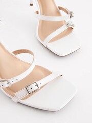 White Forever Comfort® Multi Strap Sandals - Image 8 of 10
