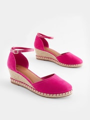 Bright Pink Extra Wide Fit Forever Comfort® Closed Toe Wedges - Image 2 of 6