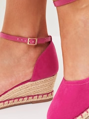 Bright Pink Extra Wide Fit Forever Comfort® Closed Toe Wedges - Image 6 of 6
