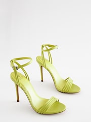 Lime Green Forever Comfort® Barely There Stiletto Sandals - Image 5 of 9