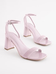 Lilac Purple Forever Comfort® Block Heel Sandals - Image 4 of 7