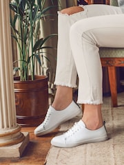 Jones Bootmaker Womens Midwood Leather Trainers - Image 1 of 6