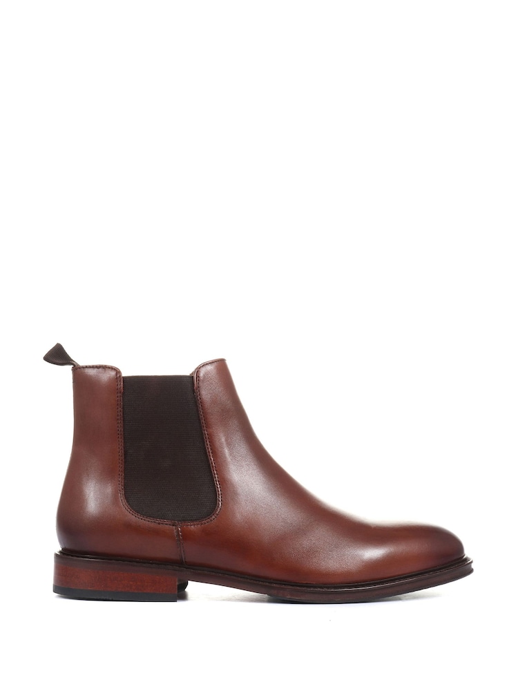 Chestnut Deakin Leather Mens Chelsea Boots - Image 2 of 4 Chestnut Deakin Leather Mens Chelsea Boots - Image 2 of 4