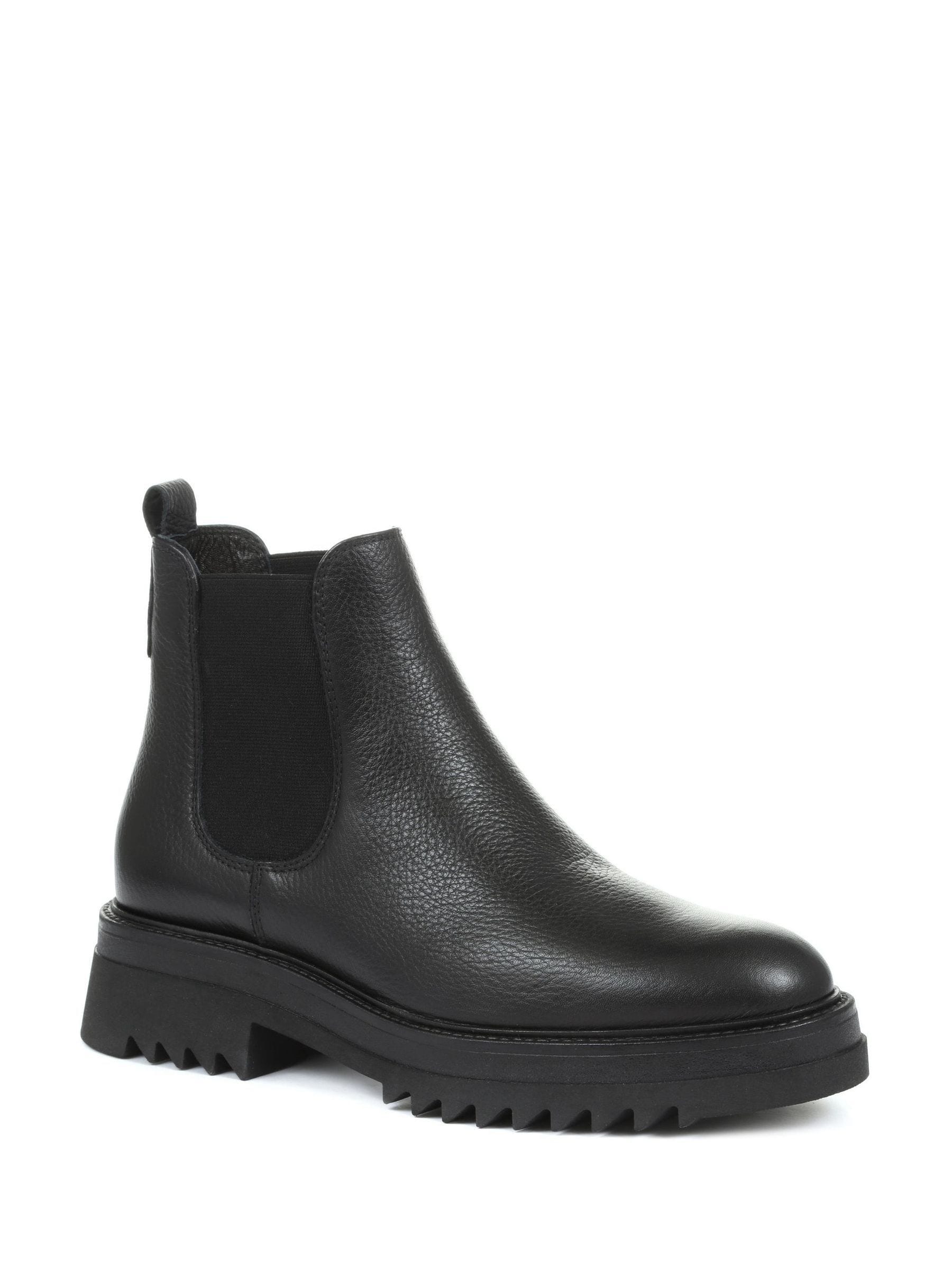 Buy Jones Bootmaker Black Trieste Chunky Ladies Leather Chelsea Boots from Next Luxembourg