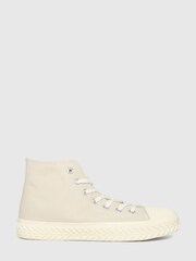 Schuh Natural Mckenna High Top Lace Up Trainers - Image 1 of 4