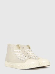 Schuh Natural Mckenna High Top Lace Up Trainers - Image 2 of 4