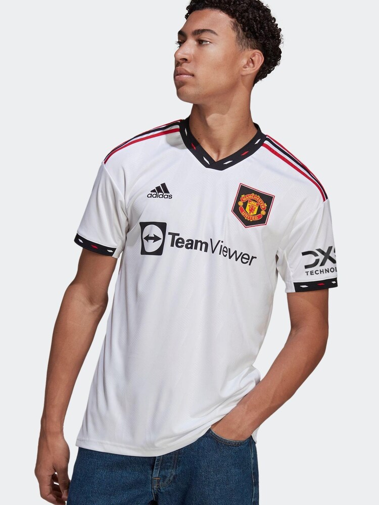 adidas White Blank Manchester United 22/23 Away Adult Jersey - Image 1 of 9