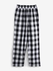 Black/White Check Cotton Blend Pyjamas 2 Pack - Image 5 of 7