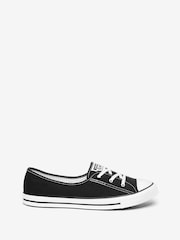 Converse Black Ballet Lace Trainers - Image 1 of 4