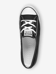 Converse Black Ballet Lace Trainers - Image 3 of 4