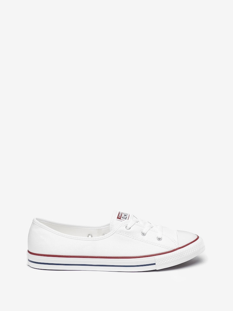 Converse White Ballet Lace Trainers - Image 1 of 4