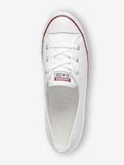 Converse White Ballet Lace Trainers - Image 3 of 4