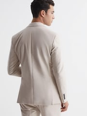 Reiss Stone Spark Single Breasted Slim Fit Moleskin Blazer - Image 5 of 9