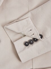 Reiss Stone Spark Single Breasted Slim Fit Moleskin Blazer - Image 8 of 9