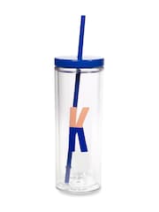 kate spade new york Clear Sparks Of Joy Initial Tumbler - K - Image 1 of 1