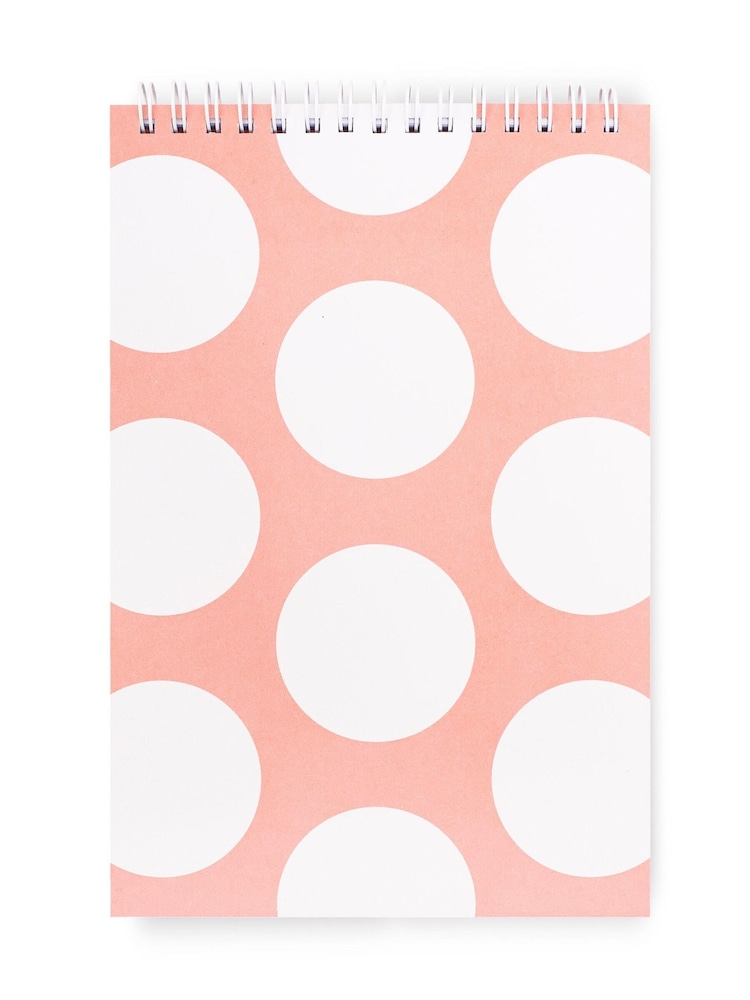 kate spade new york Peach Jumbo Dot Top Spiral Notebook - Image 1 of 2 kate spade new york Peach Jumbo Dot Top Spiral Notebook - Image 1 of 2