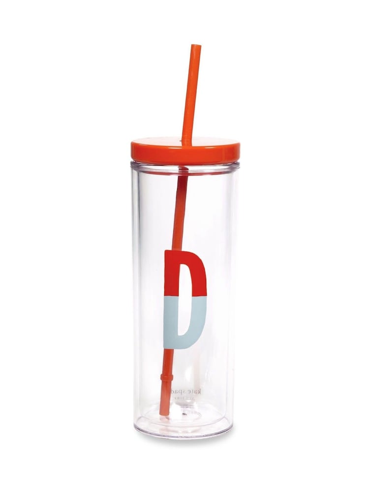 Kate Spade New York - Clear Sparks Of Joy - Bicchiere tumbler con iniziale - D - Image 1 of 1