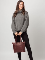 Cultured London Heston Leather Tote Bag - Image 1 of 5