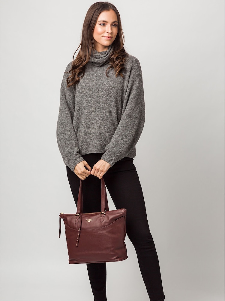 Cultured London Heston Leather Tote Bag - Image 1 of 5