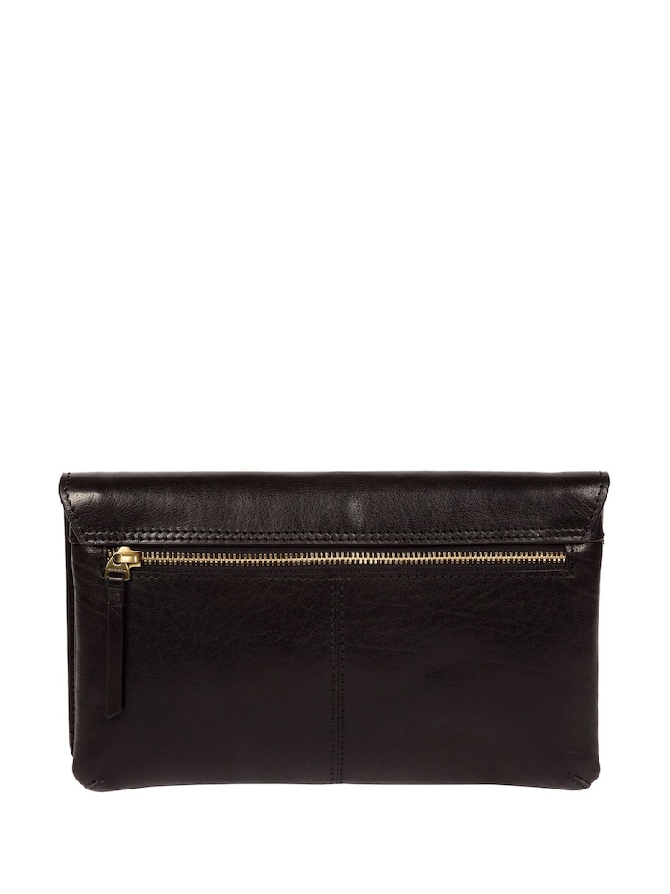 Schwarz - Conkca Cherish Clutch aus Leder - Bild 2 von 3