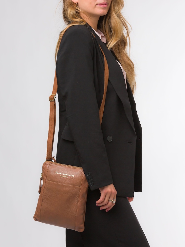 Pure Luxuries London Maisie Leather Cross-Body Bag - Image 1 of 6