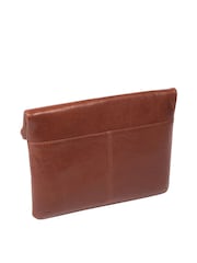 Kastanienbraun - Conkca Flare Clutch aus Leder - Bild 2 von 3
