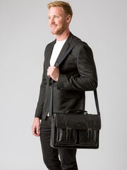 Conkca Pinter Leather Work Bag - Image 1 of 4