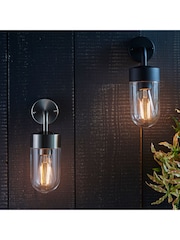 Gallery Home Black Leo Outdoor Wall Light - Image 1 of 7