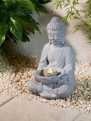 Premier Decorations Ltd Grey Garden Buddha LED Water Feature - Image 2 of 2