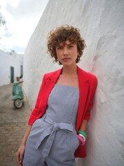 Blue Stripe Denim Playsuit - Image 2 of 5