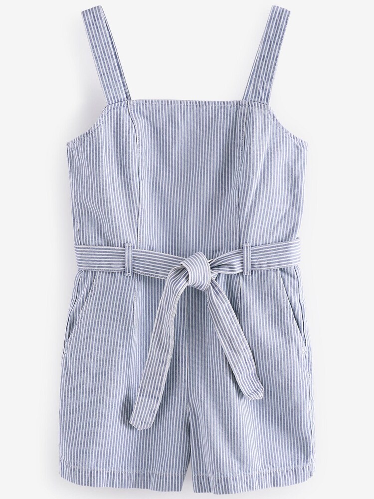 Blue Stripe Denim Playsuit - Image 5 of 5
