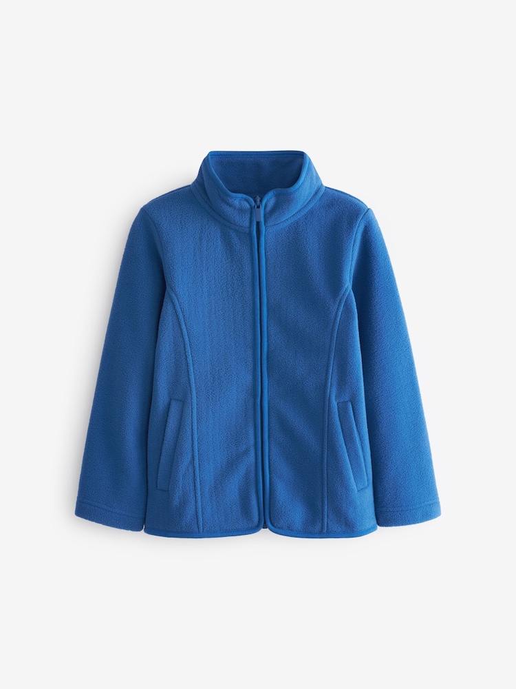 Blue Zip-Up Fleece Jacket With Pockets (3-16yrs) - Image 5 of 7