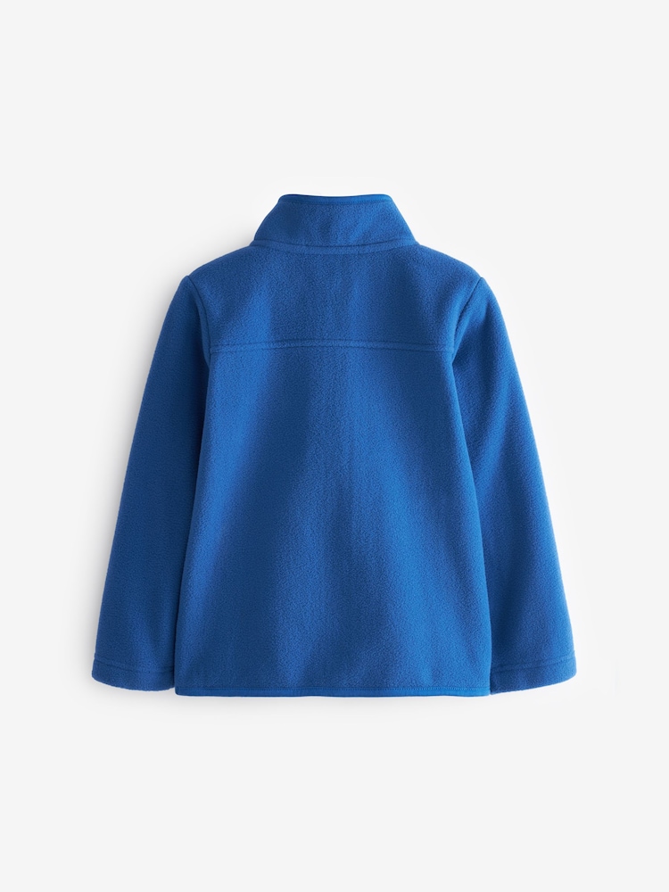 Blue Zip-Up Fleece Jacket With Pockets (3-16yrs) - Image 6 of 7