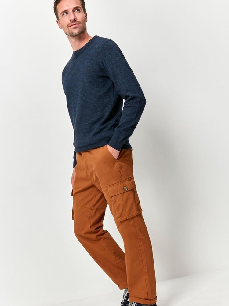 M&Co Brown Cargo Trousers - Image 2 of 4 M&Co Brown Cargo Trousers - Image 2 of 4