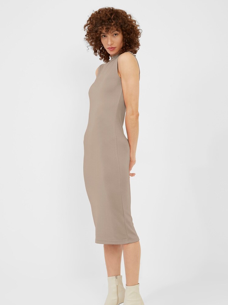 French Connection Brown Manhatten Jersey Bodycon Dress - Image 1 of 5 French Connection Brown Manhatten Jersey Bodycon Dress - Image 1 of 5