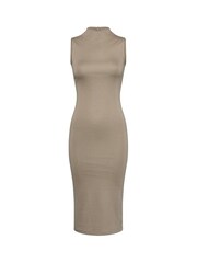 French Connection Brown Manhatten Jersey Bodycon Dress - Image 4 of 5