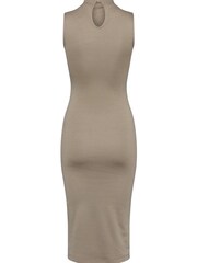 French Connection Brown Manhatten Jersey Bodycon Dress - Image 5 of 5