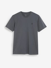 Slate Grey Regular Fit 100% Cotton Stag T-Shirt - Image 4 of 4
