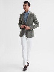 Reiss Blue Draper Washed Chambray Shirt - Image 6 of 6