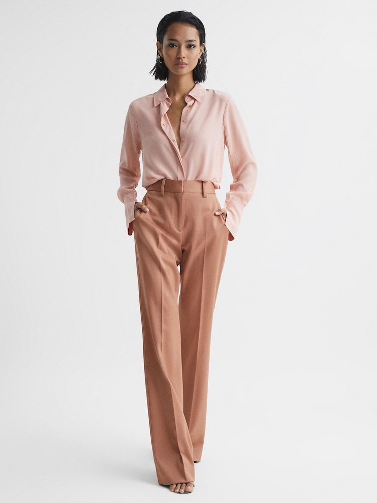 Reiss Rose Luna Premium Suit Wide Leg Trousers - Image 1 of 6