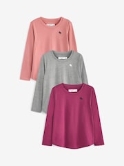 Abercrombie & Fitch Multi Three Pack Long Sleeve T-Shirts - Image 1 of 6