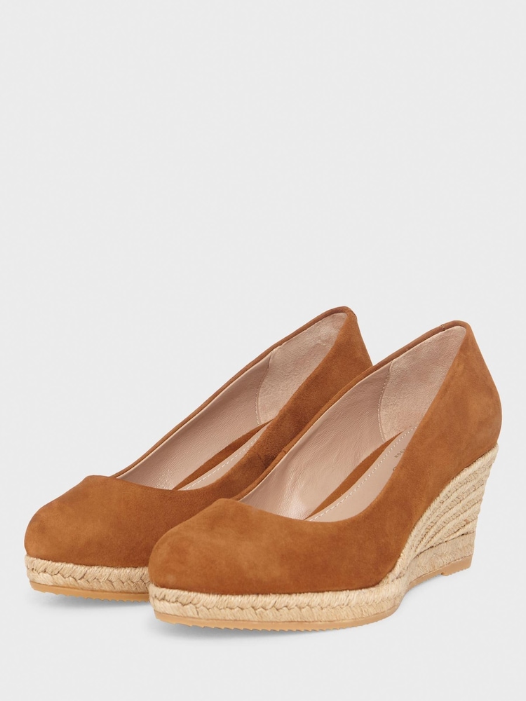 Hobbs Brown Anna Espadrille Court Shoes - Image 2 of 4 Hobbs Brown Anna Espadrille Court Shoes - Image 2 of 4