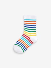 Rainbow Stripe Transport Cotton Rich Socks 7 Pack - Image 3 of 8