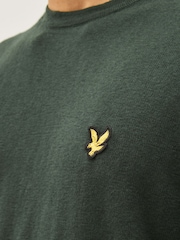 Lyle & Scott Emerald Green Crew Neck Cotton Merino Jumper - Image 4 of 4
