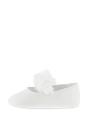 Monsoon Ivory Natural Shimmer Corsage Booties - Image 1 of 3