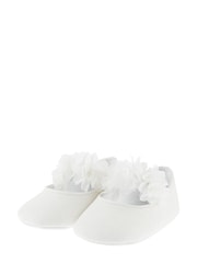Monsoon Ivory Natural Shimmer Corsage Booties - Image 2 of 3