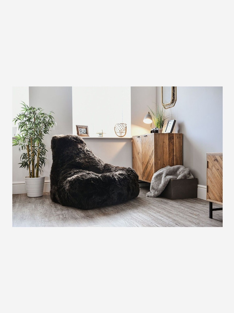 Extreme Lounging Black Mighty Sheepskin B-Bag - Image 1 of 1